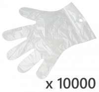 10000 szt. zrywki - foliowe rękawiczki jednorazowe zrywane hdpe