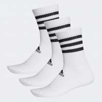 3-stripes cushioned crew socks 3 pairs