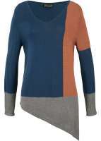 asymetryczny sweter z przyjaznej dla środowiska wiskozy
