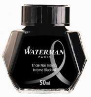 atrament do piór waterman w butelce - kolor czarny 50 ml