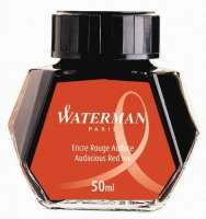 Atrament do piór waterman w butelce - kolor czerwony 50 ml