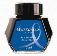 atrament do piór waterman w butelce - kolor niebieski 50 ml