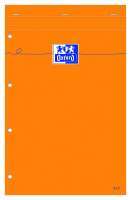 blok notatnikowy oxford everyday a4+ w kratkę - pomarańczowy
