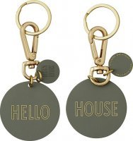 brelok do kluczy design letters hello & house
