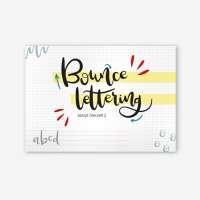 brush lettering – zeszyt ćwiczeń 2 bounce lettering