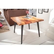 Drewniany stolik kawowy organic living 60 cm akacja handmade