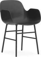 fotel form stalowe nogi czarny