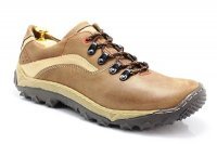 Kent 268 brąz - polskie buty trekkingowe, skóra - brązowy || beżowy