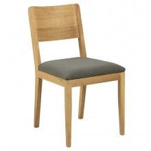Krzesło drewniane do jadalni midland jasnoszare