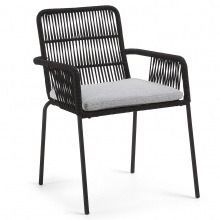 Krzesło samt 85 cm czarne