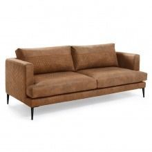 Sofa 3-osobowa vinny 183 cm brązowa
