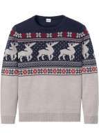sweter w norweski wzór